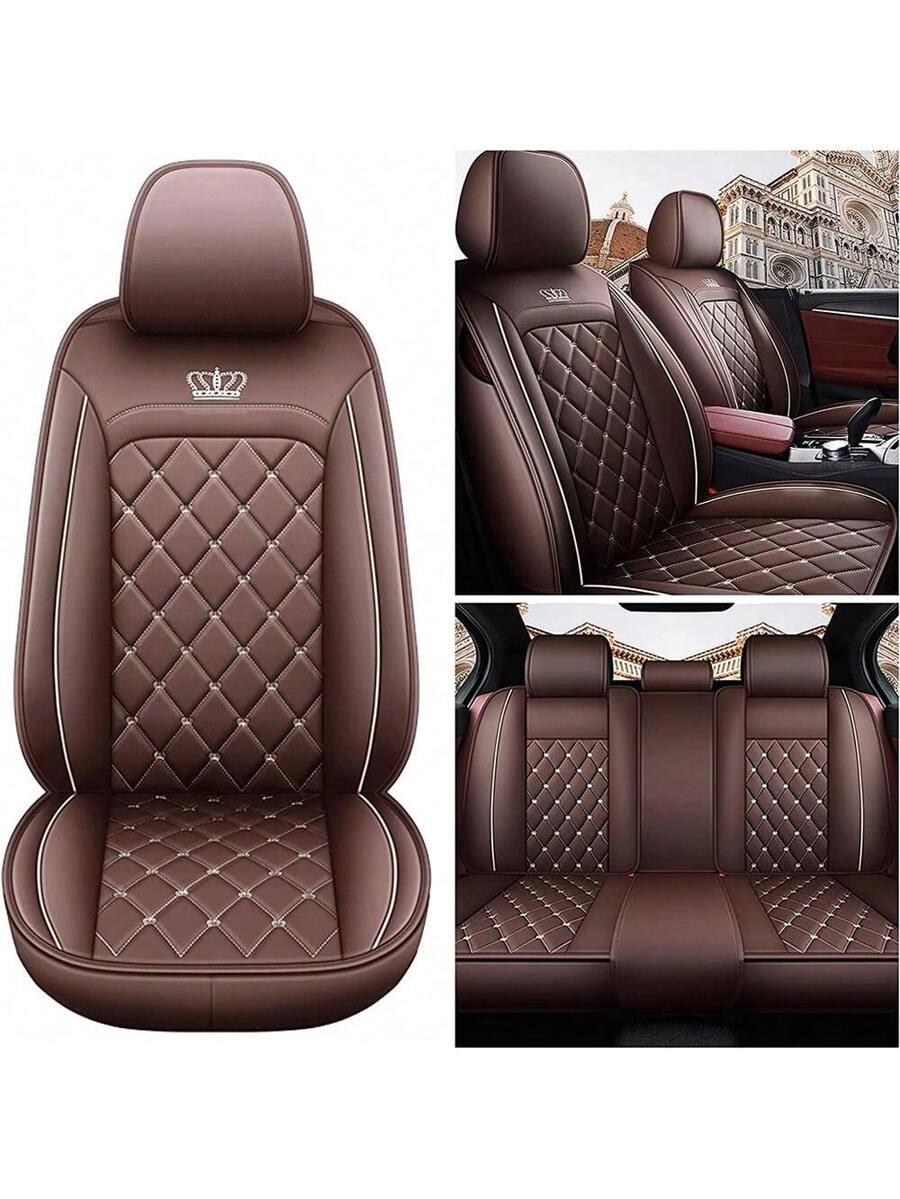 Leather Car Seat Covers Full Set Universal - Housse de siège de voiture en