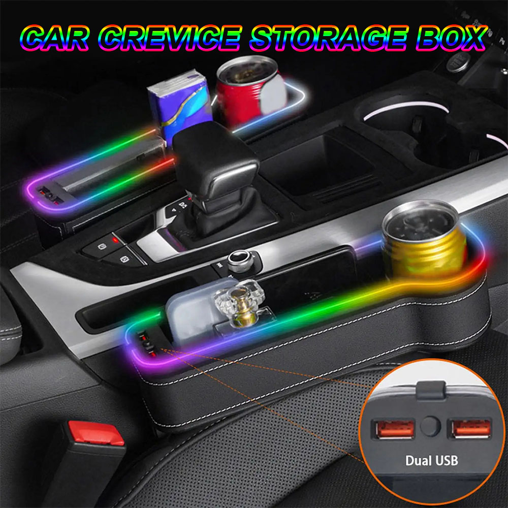 Seat Gap Filler Organizer With Usb Charger - Boîte de rangement de fentes de