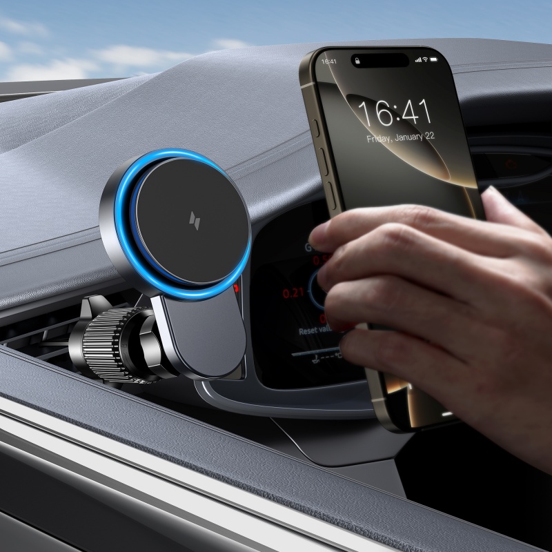 Wireless Car Charger Mount Fast Charging - Support de chargeur de voiture magnétique