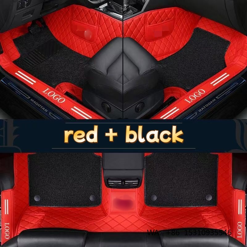 Car Floor Mats Universal Waterproof Leather - Tapis de sol de voiture en