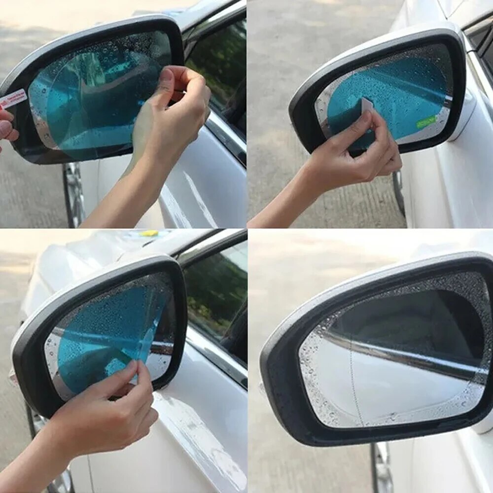 Anti Glare Car Rearview Mirror Film - 2 pièces de film de protection