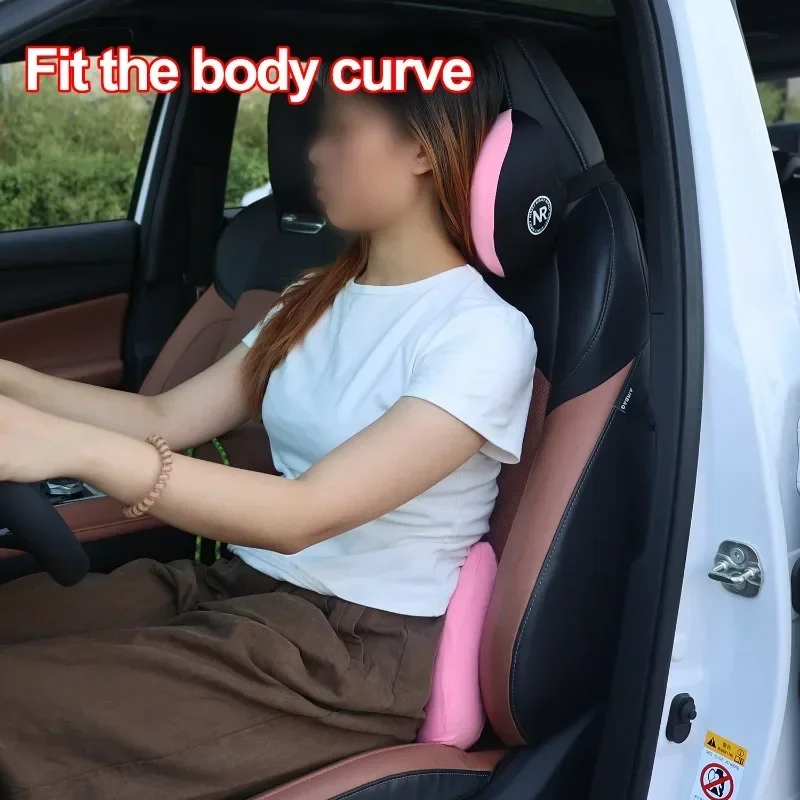 Memory Foam Car Neck Pillow Lumbar Support - Pour un Confort de Conduite Optimal