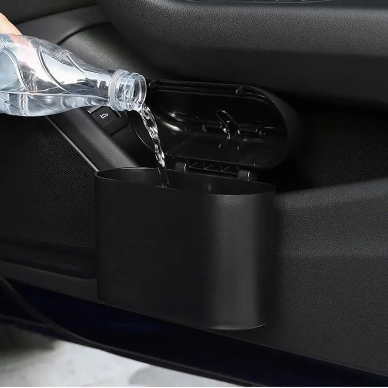 Boîte de rangement de voiture  - Waterproof Car Trash Can With Lid avis et prix