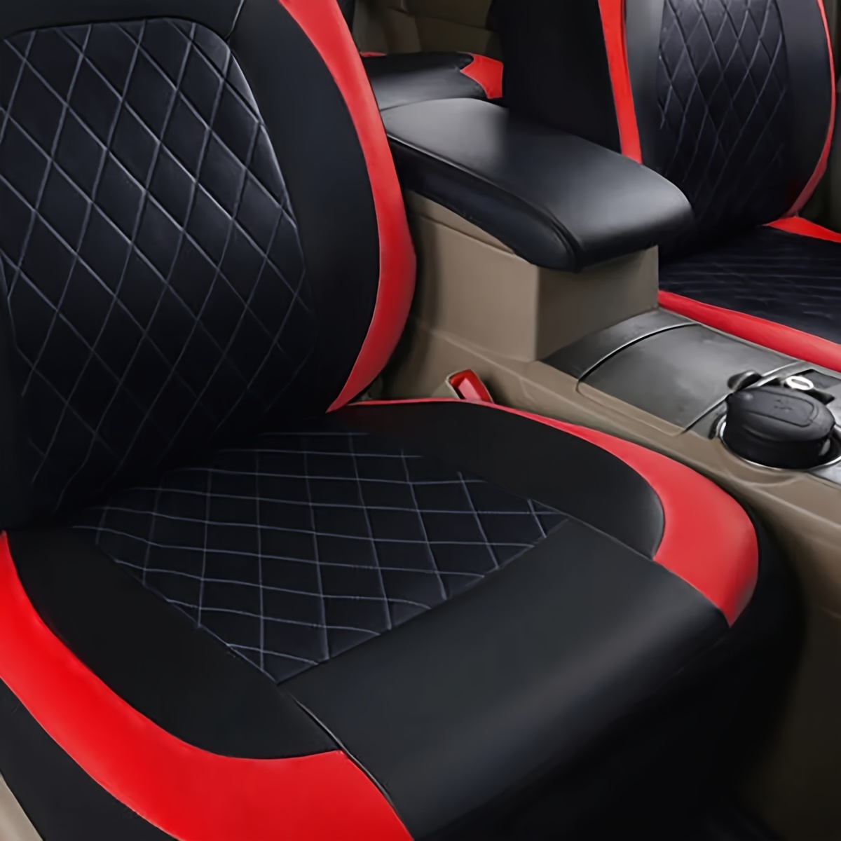 Housses de Siège Voiture Motif - Leather Car Seat Covers Full Set Universal avis et prix