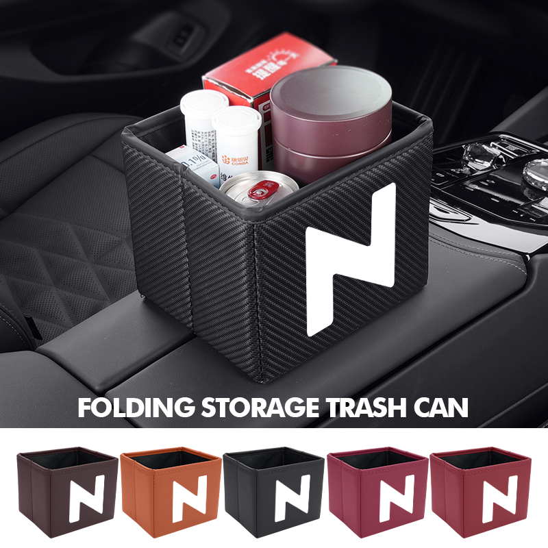 Poubelle de voiture pliable, s - Waterproof Car Trash Can With Lid avis et prix