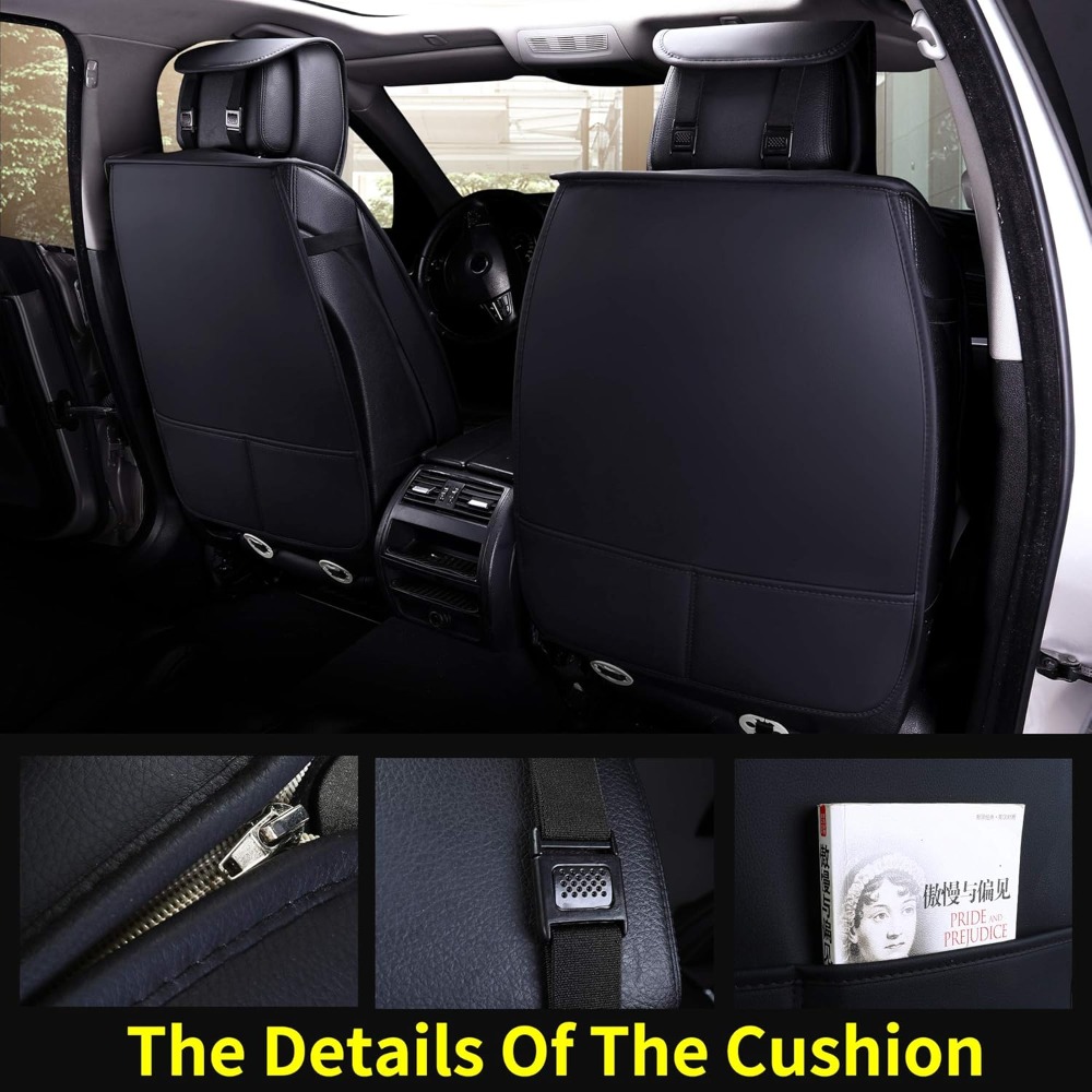 5 pièces housses de siège de v - Leather Car Seat Covers Full Set Universal avis et prix