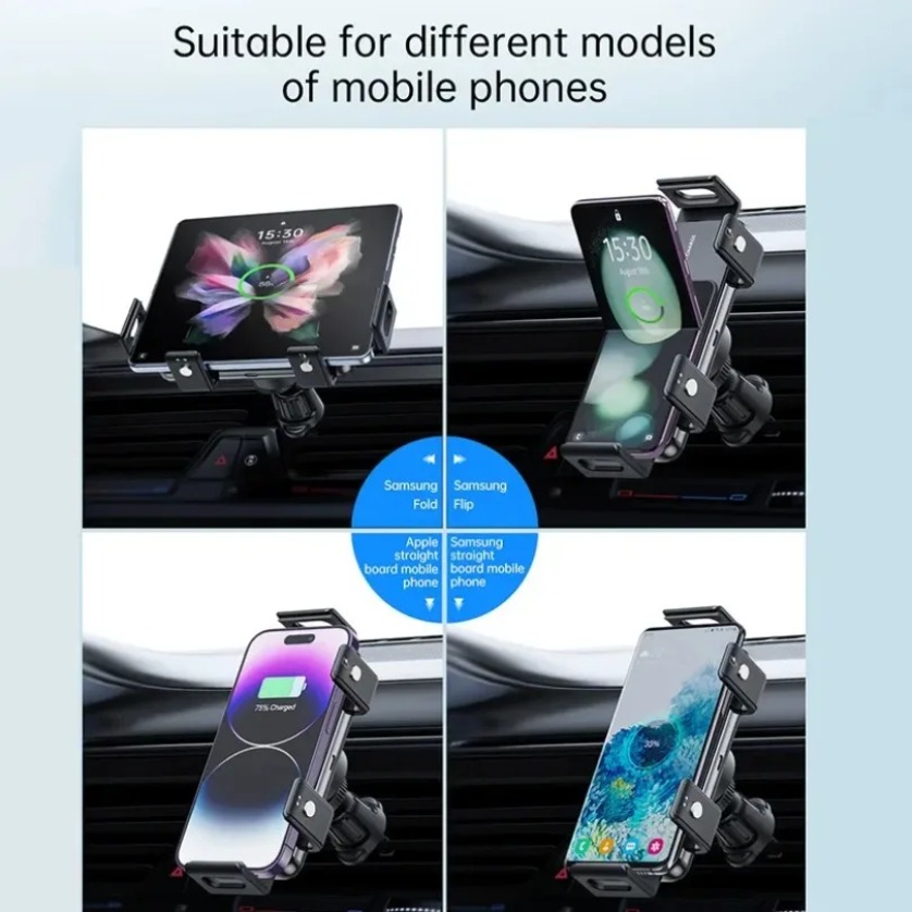 Support de chargeur sans fil p - Wireless Car Charger Mount Fast Charging avis et prix