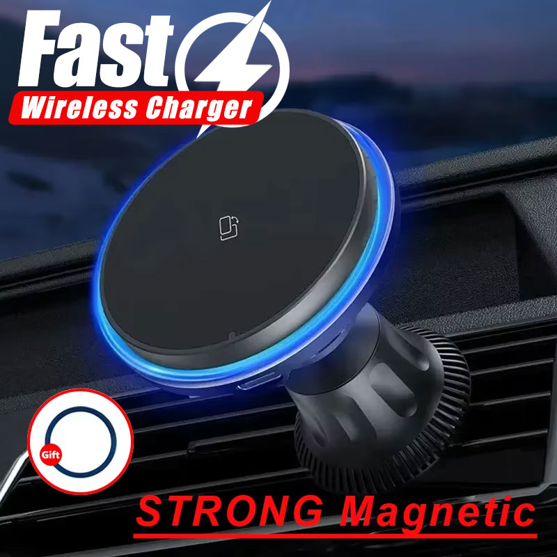 Chargeur de voiture magnétique - Wireless Car Charger Mount Fast Charging avis et prix