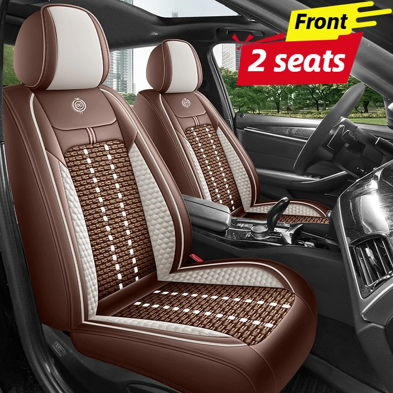 Housses de siège auto pour 2 s - Leather Car Seat Covers Full Set Universal avis et prix