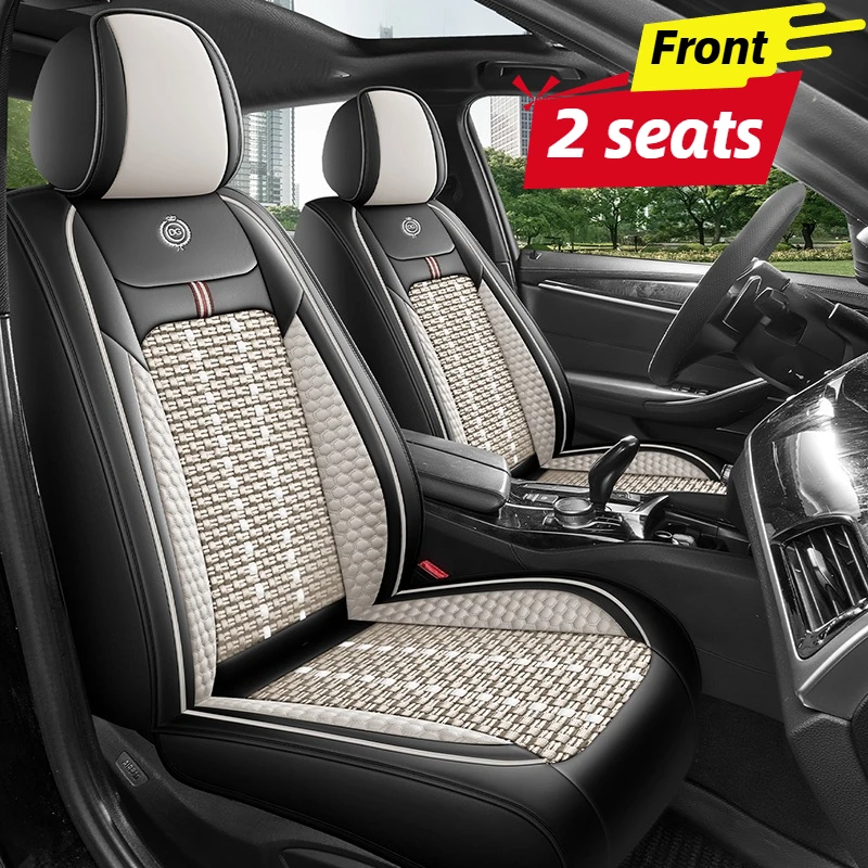 Housses de siège auto pour 2 s - Leather Car Seat Covers Full Set Universal avis et prix