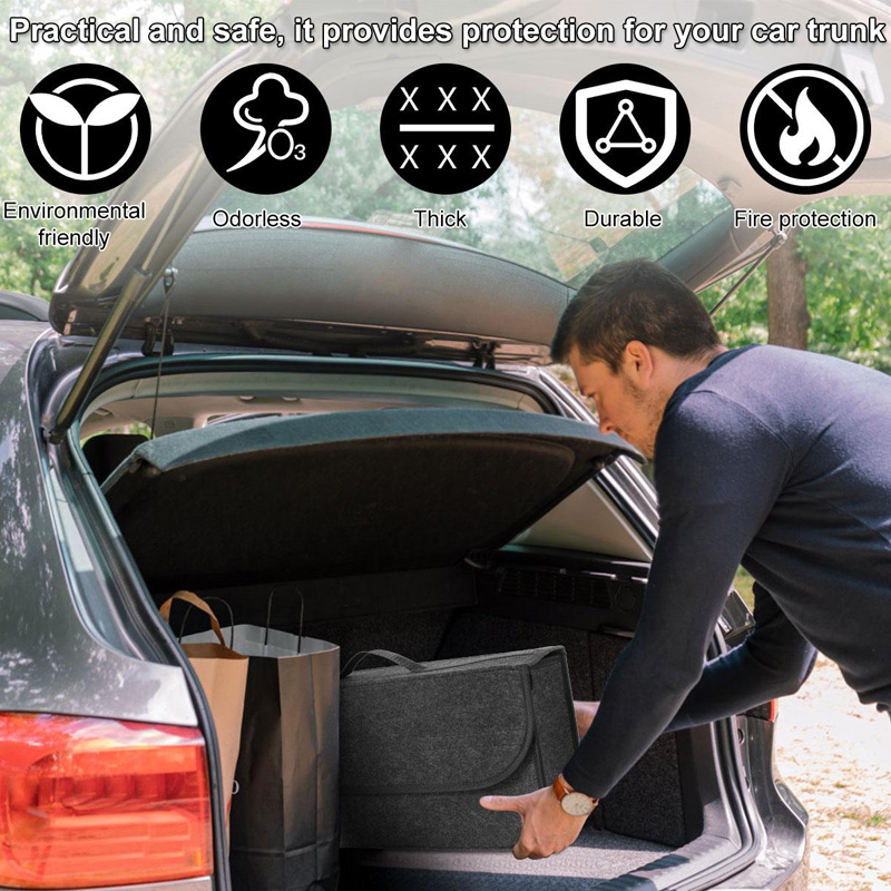 Organisateur de coffre de voit - Car Trunk Organizer Foldable Storage Box avis et prix