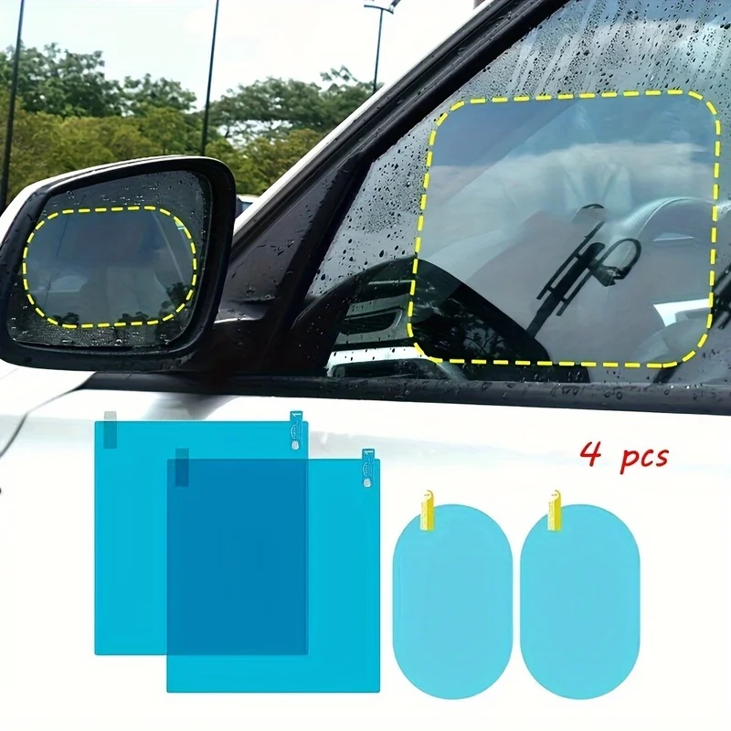 4 films de protection pour rét - Anti Glare Car Rearview Mirror Film avis et prix