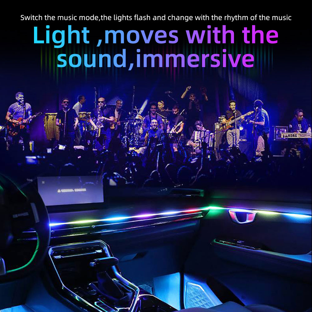 Bande lumineuse LED intérieure - Led Ambient Interior Car Lights App Control avis et prix