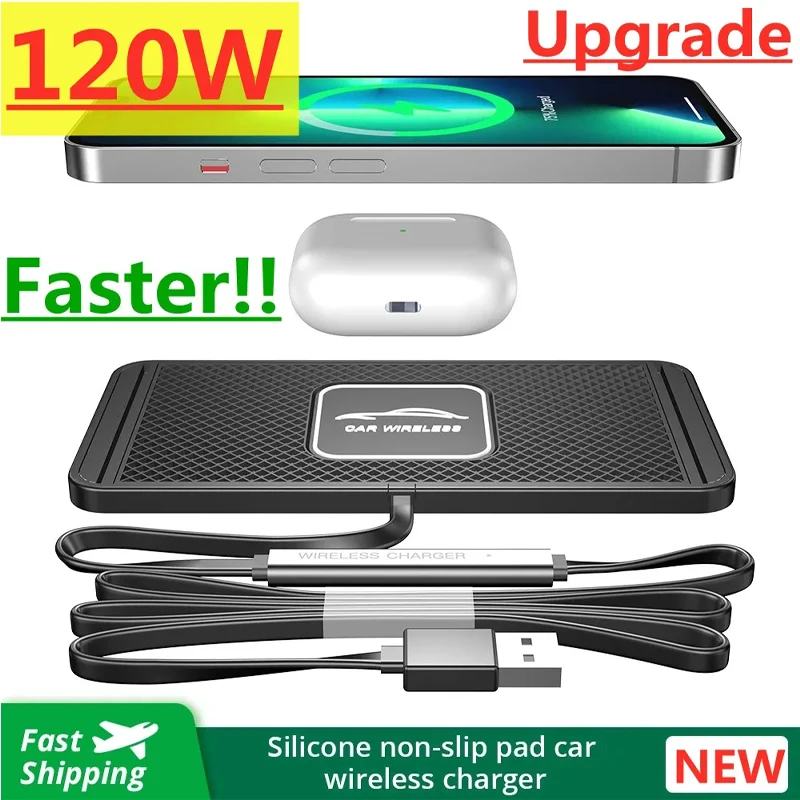 Support de chargeur sans fil e - Wireless Car Charger Mount Fast Charging avis et prix