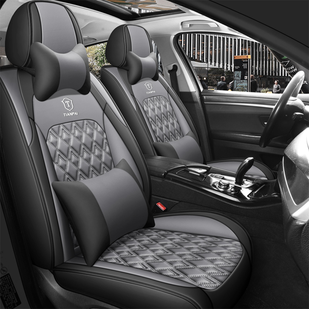Ensemble complet de housses de - Leather Car Seat Covers Full Set Universal avis et prix
