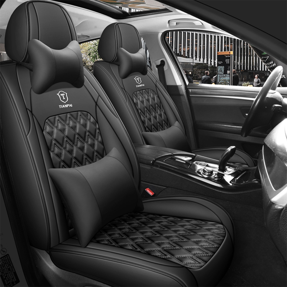 Ensemble complet de housses de - Leather Car Seat Covers Full Set Universal avis et prix