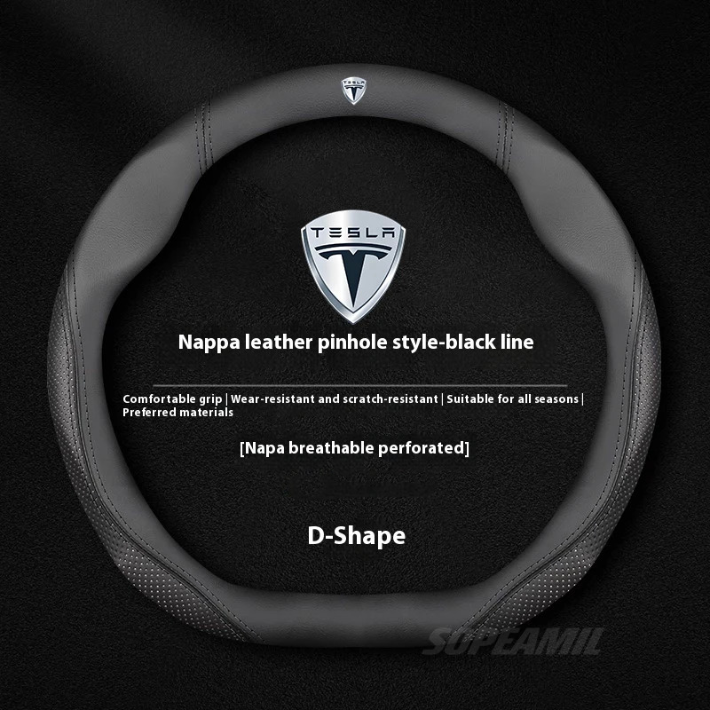 Tesla modèle 3 modèle Y modèle - Car Steering Wheel Cover Anti Slip Breathable avis et prix