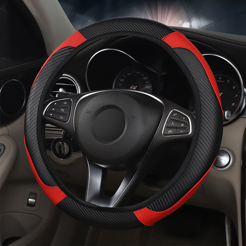 Housse de volant de voiture en - Car Steering Wheel Cover Anti Slip Breathable avis et prix